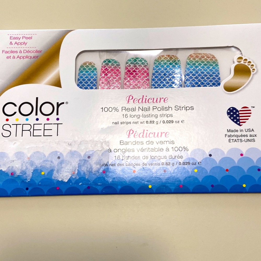 Color Street Pedicure Nail polish strips.